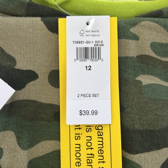 GAP KIDS Camo PJ set size 12 - Picture 7 of 10